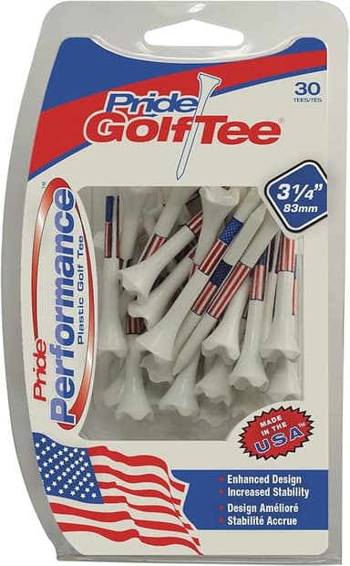 Pride Golf Tee Tees 30 Count USA